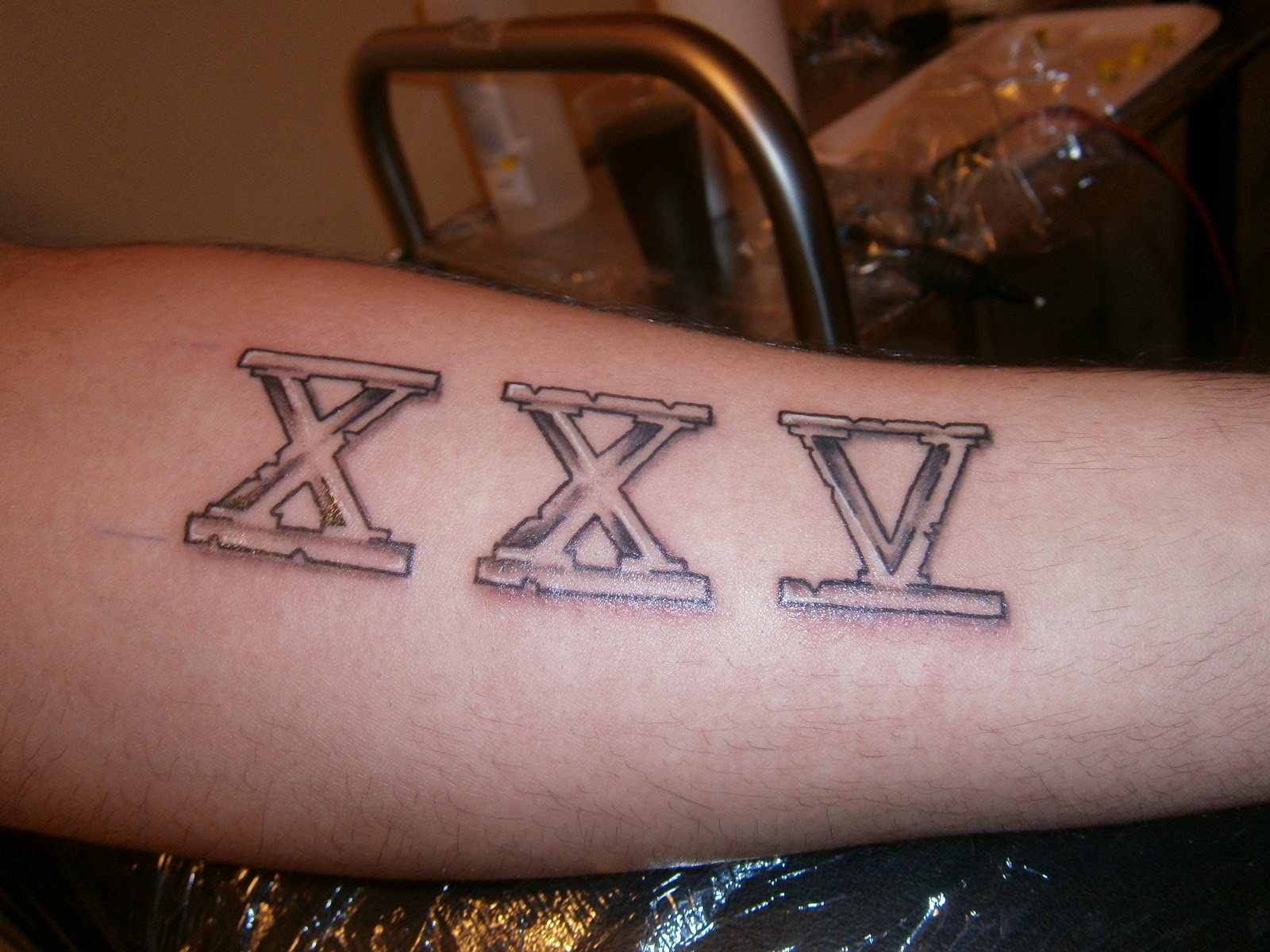 tatouage chiffres romains