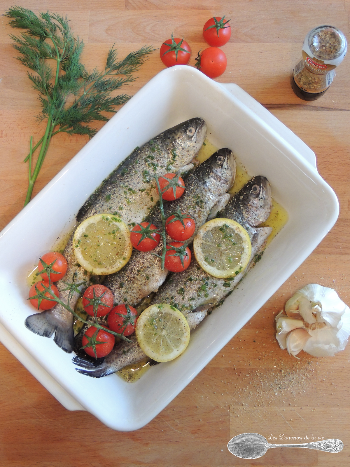 Truite au four Petit Bec Gourmand