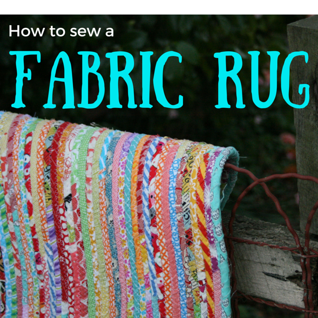 RicRac How to sew a fabric rug Tutorial