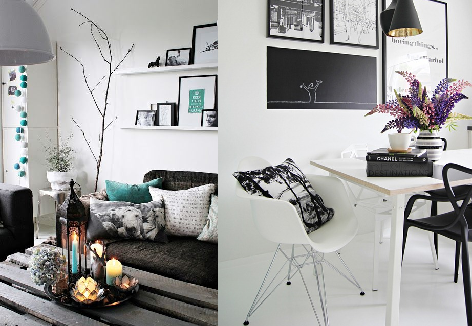 Blanco y Negro: Habitaciones Vanguardistas - CASAS IDEAS