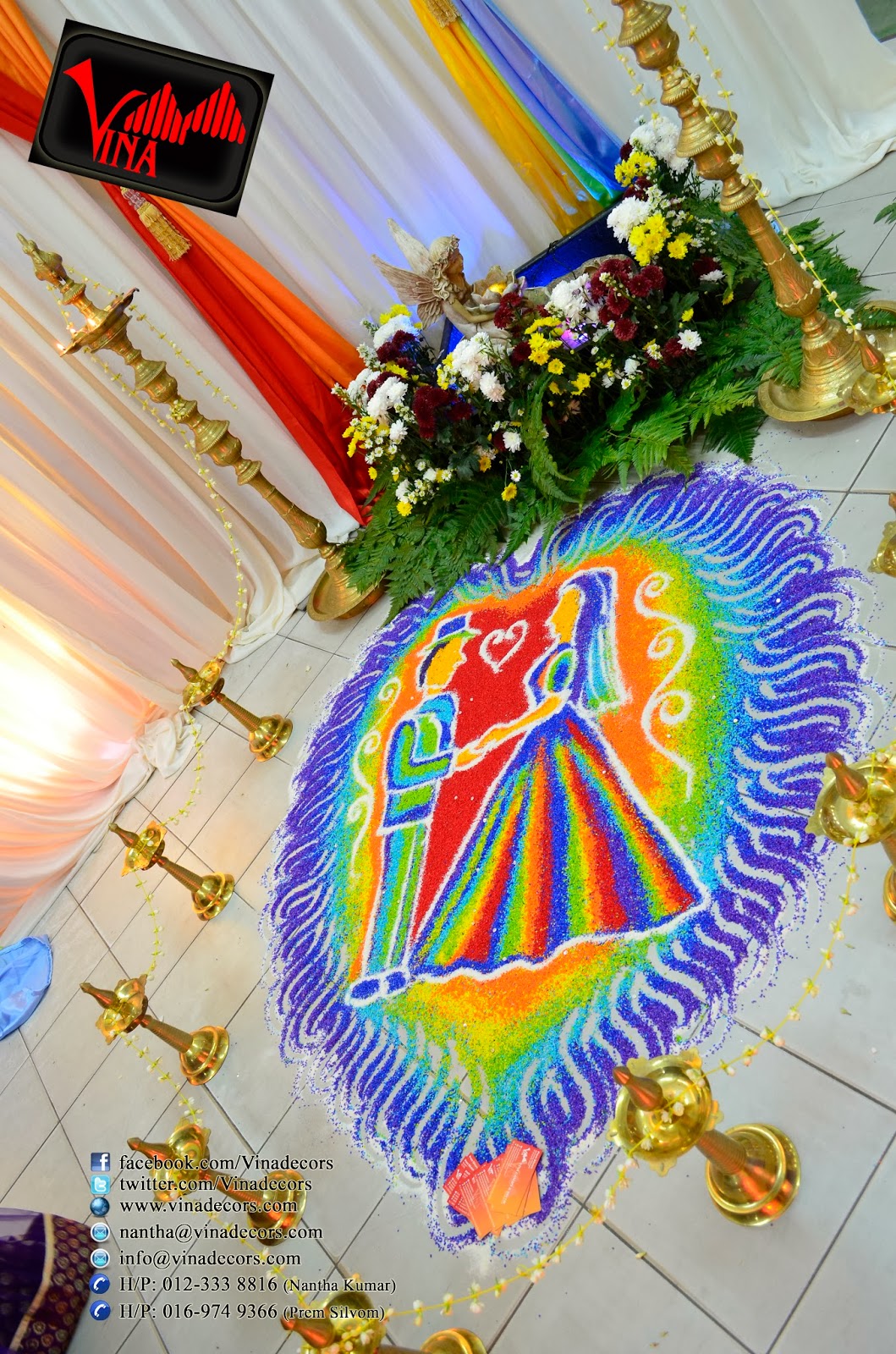 Rainbow Color Concept Wedding Dinner Decoration at SRJK (C) Batu 14, Puchong Hall (Ledchumanan Weds Nancy Nani) on 08th February Decoration by Vina Canopy & Decor Rainbow Color Concept Wedding Dinner Decoration at SRJK (C) Batu 14, Puchong Hall (Ledchumanan Weds Nancy Nani) on 08th February Decoration by Vina Canopy & Decor