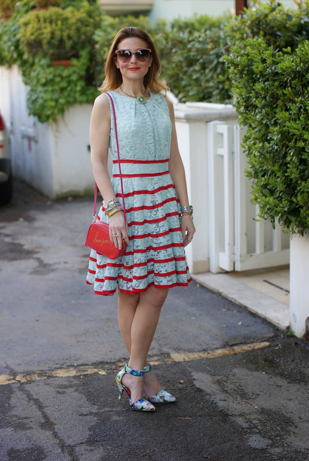 Jeffrey Campbell soltair pumps, chicwish lace dress, bonjour bag, Fashion and Cookies, fashion blogger