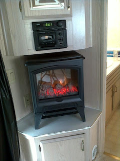 fireplace electric camper studio carverswoodshop sweet