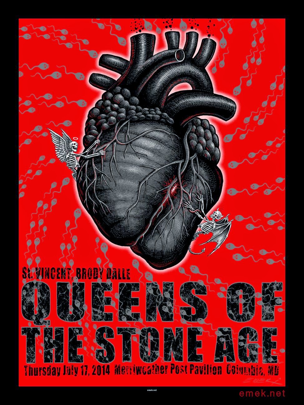 INSIDE THE ROCK POSTER FRAME BLOG Emek Queens of the Stone Age