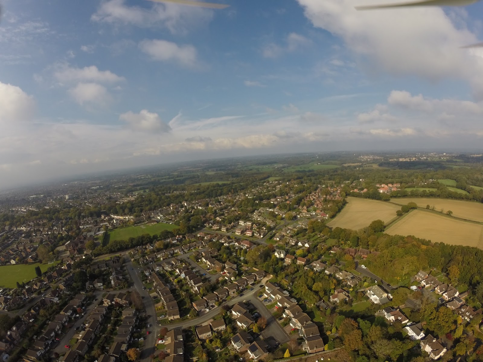 Aerial Britain FIVE PICTURES From north of Burgess Hill 18 Oct 2015