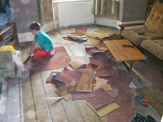 exposing floorboards house refurbishment