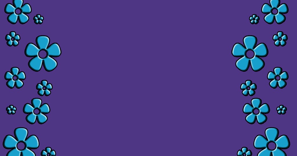 Purple Flower Powerpoint Backgrounds - PPT Backgrounds Templates