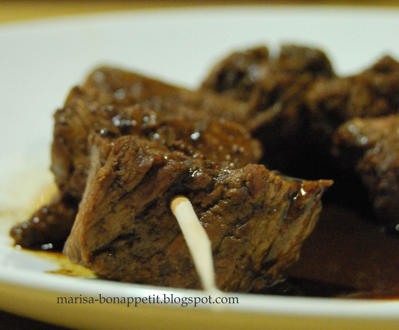 Bon Appétit BROQUETA DE VEDELLA AMB SALSA TERIYAKI ALTERNATIVA (Brocheta de ternera con salsa