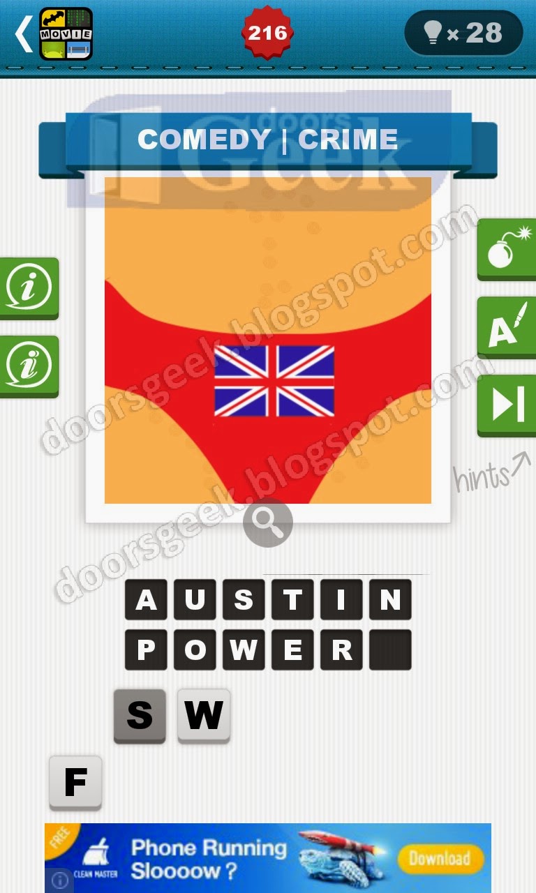 Movie Quiz Level 216 (bubble quiz games) Doors Geek