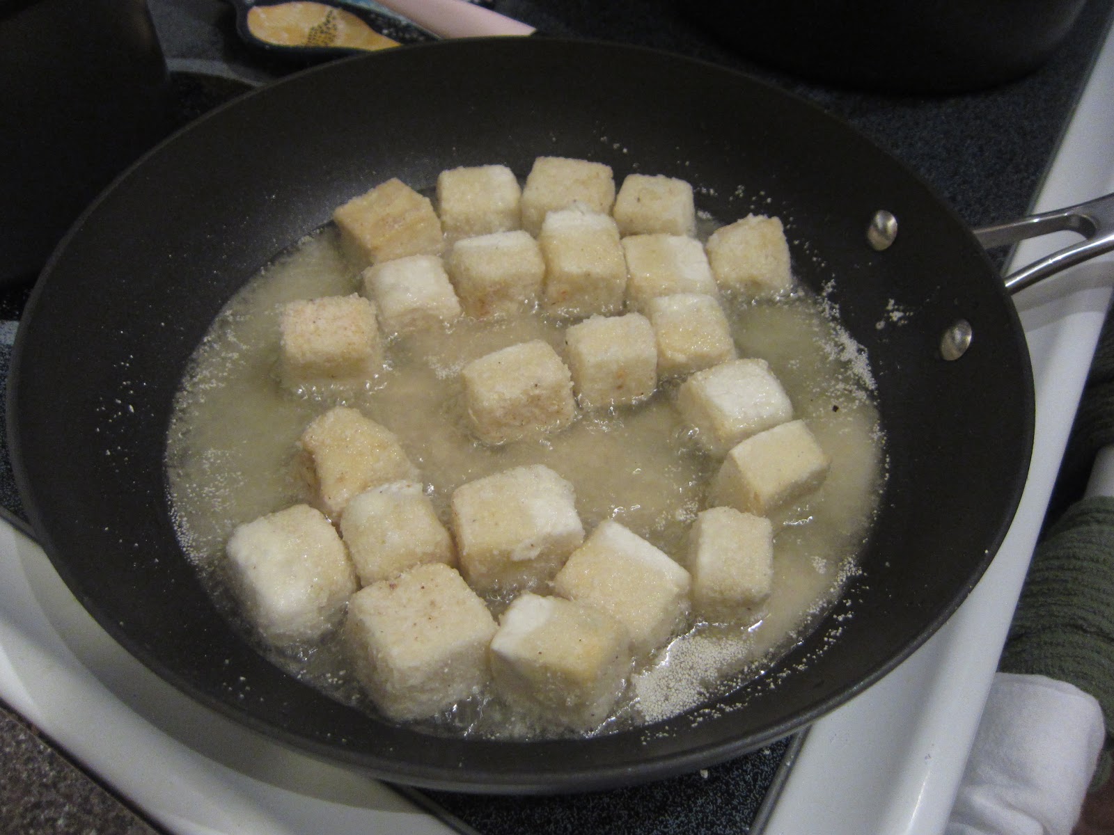 Create. Cook. Teach.: Fried Tofu with Awesome Sauce