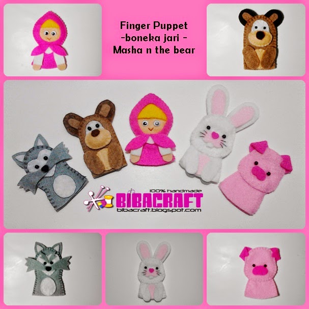 Biba Craft Collection Finger Puppets Boneka Jari Boneka Jari Ide Kerajinan Boneka Jari Flanel