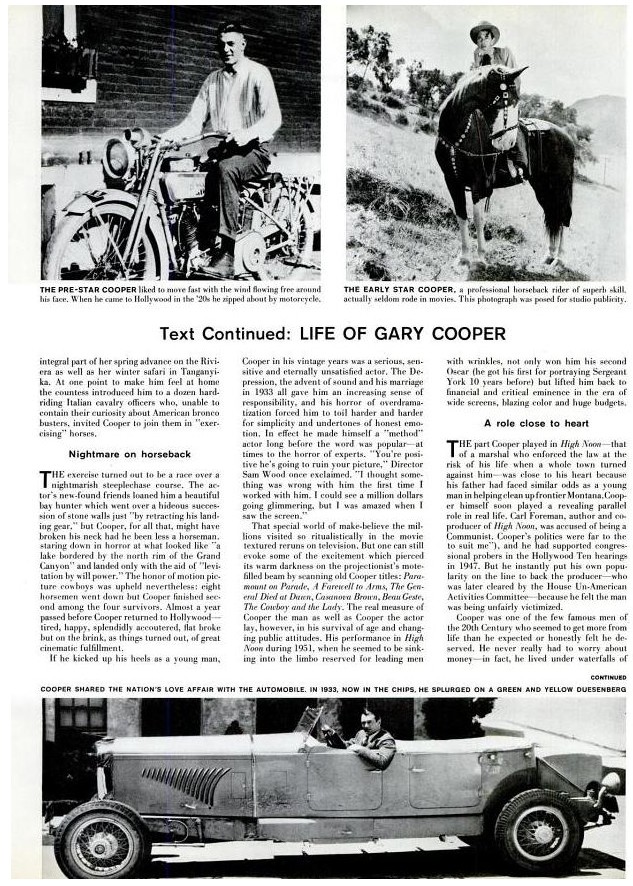 Hommage de Life après la mort de Gary Cooper (mai 1961) Life+1961+mort+cooper+6
