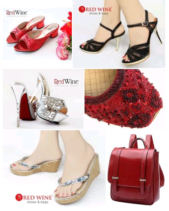 red wine shoes & bags