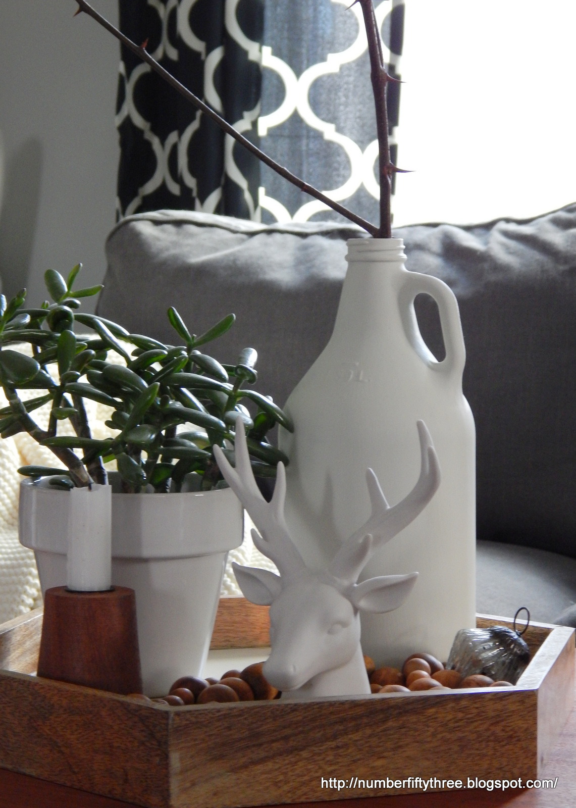 DIY chalk acrylic paint upcycle jug Jennifer Rizzo