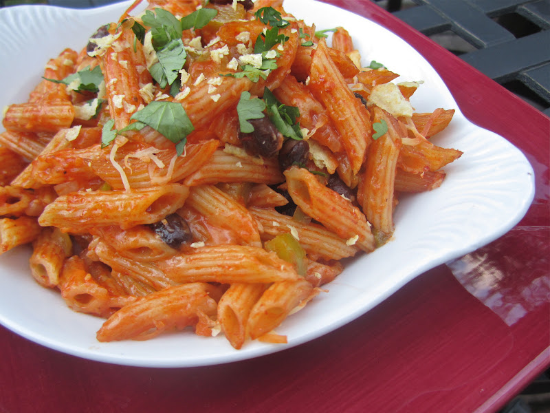 Stephanie Cooks Vegetarian Enchilada Pasta Bake