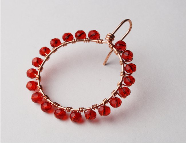 Sparkle Chains Crystal Wrapped Hoop Earrings Tutorial