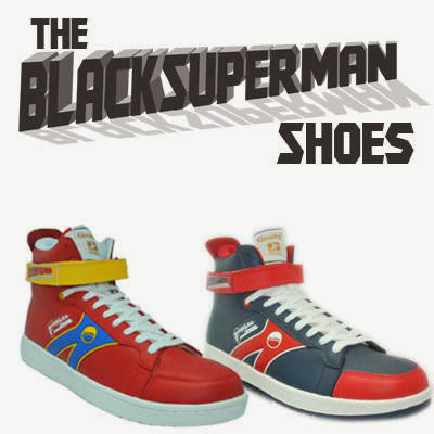 Grosby Black Superman Shoes Grosby Black Superman Shoes