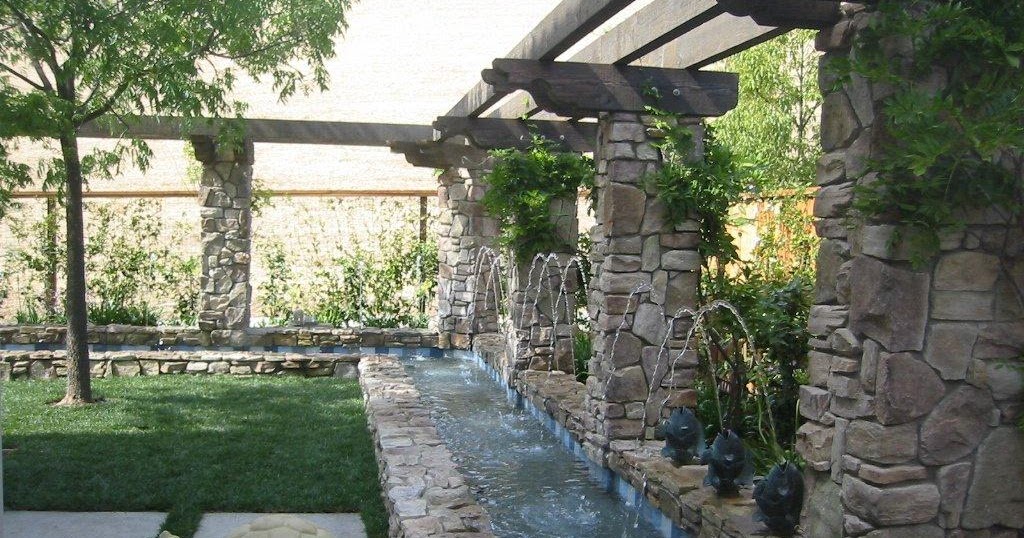 BACKYARD WATERFALL DESIGN - BACKYARD and PATIOS