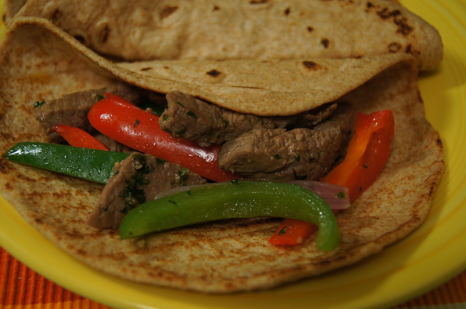 Elizabeth's Dutch Oven Easy Steak Fajitas