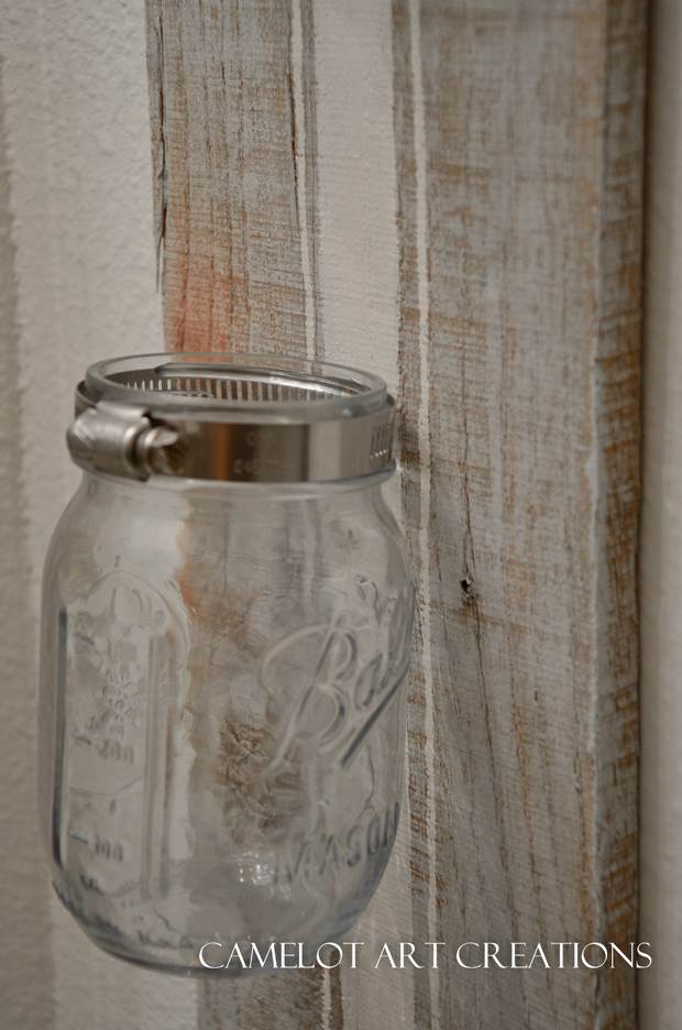 Camelot Art Creations DIY Mason Jar Rack {Tutorial}