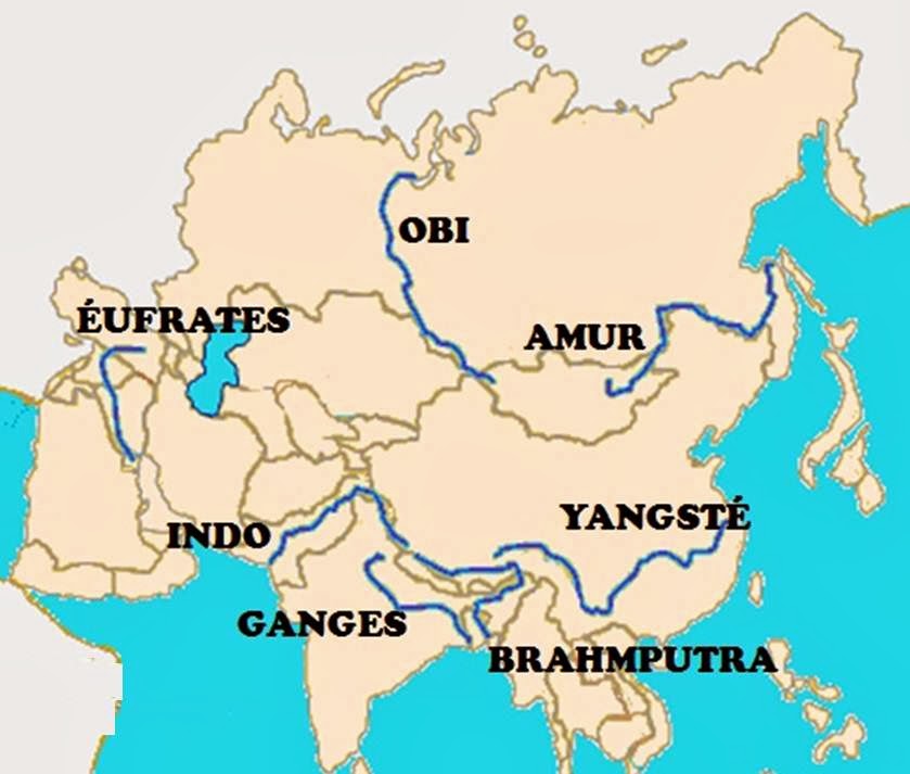 Asia: Sistemas Fluviales | Ciencia Geográfica