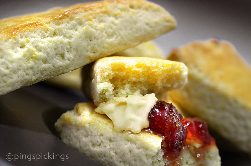 ping's pickings Lemon Scones & Clotted Cream Substitute
