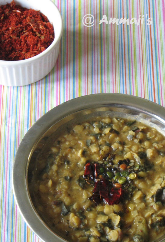 Gongura Pappu / Pulichakeerai Dal Indian Food Recipes Ammaji Kitchen