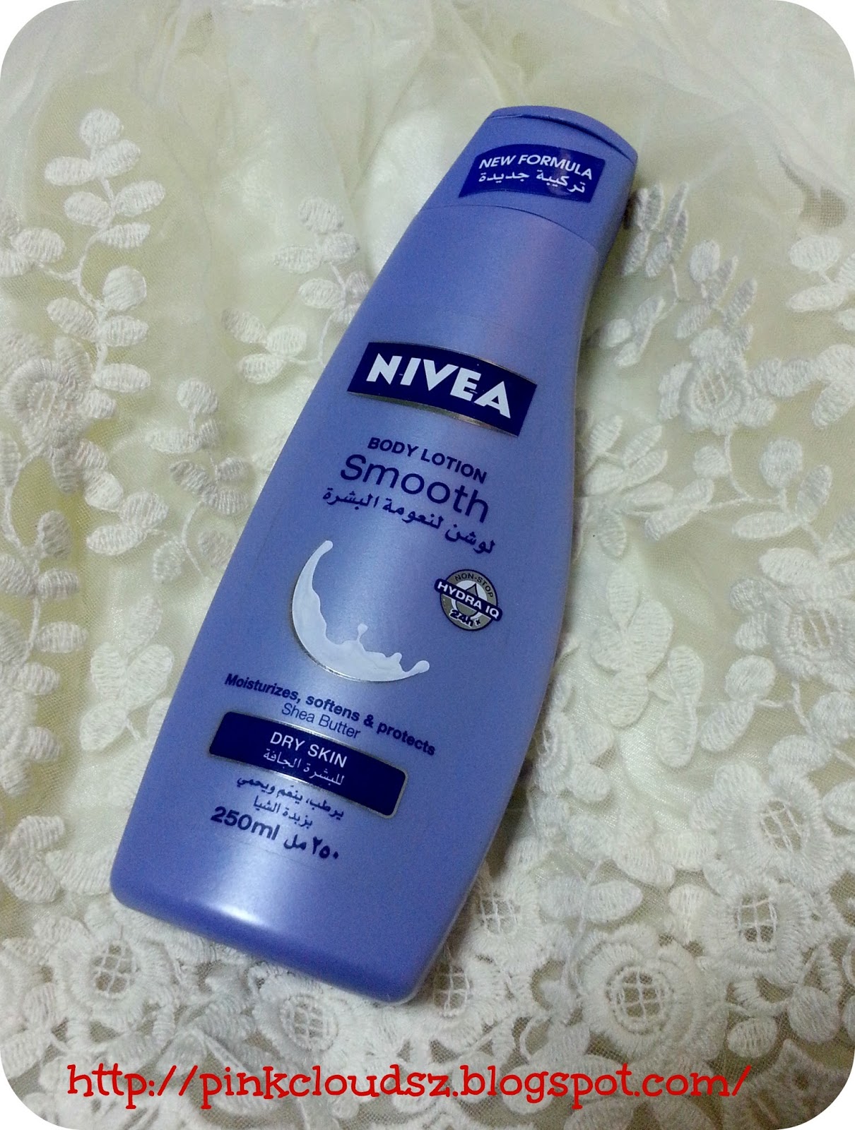Pink Clouds Nivea Smooth Body Lotion for Dry Skin