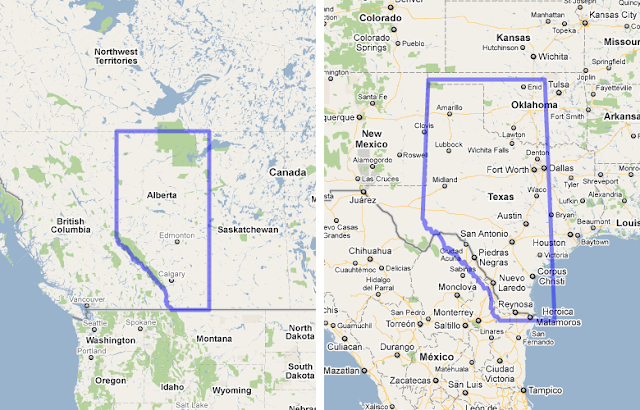 Application for Avenging Martyr - Page 2 MAPfrappe+Google+Maps+Mashup+-+2+-+Alberta+compared+to+Texas