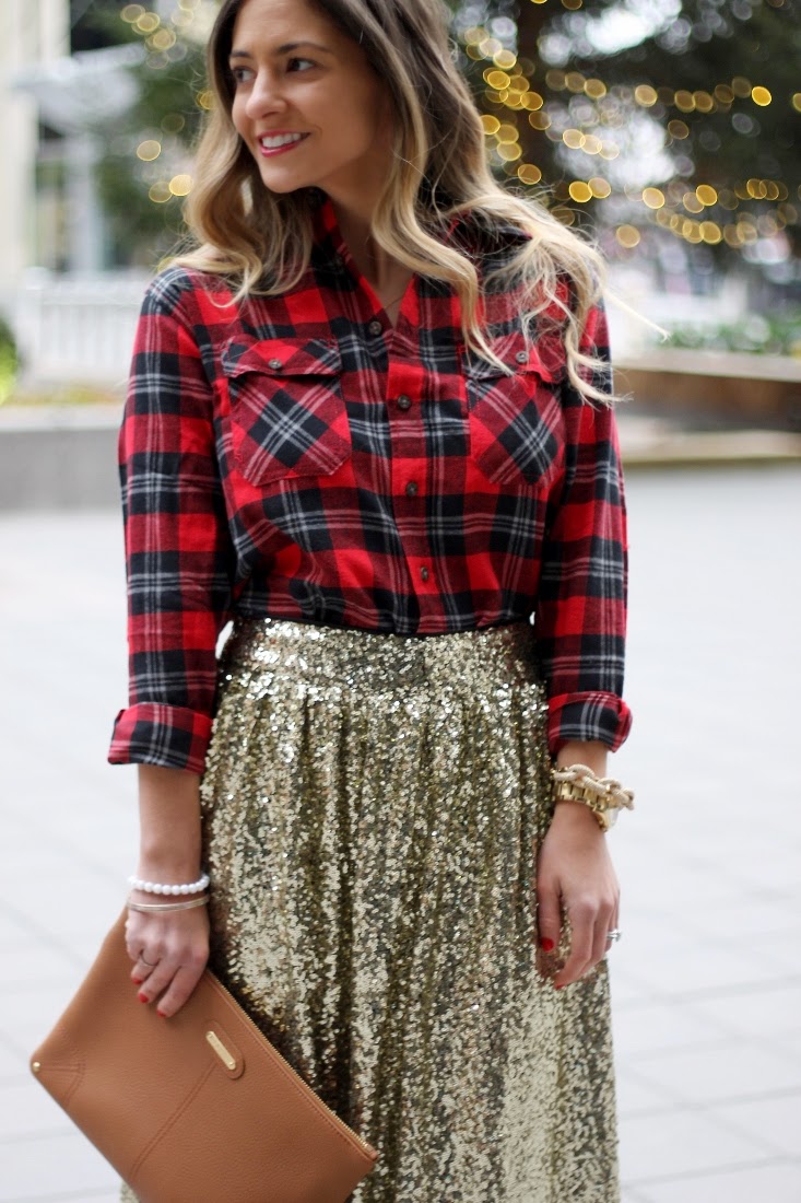 sequin shirt outfit