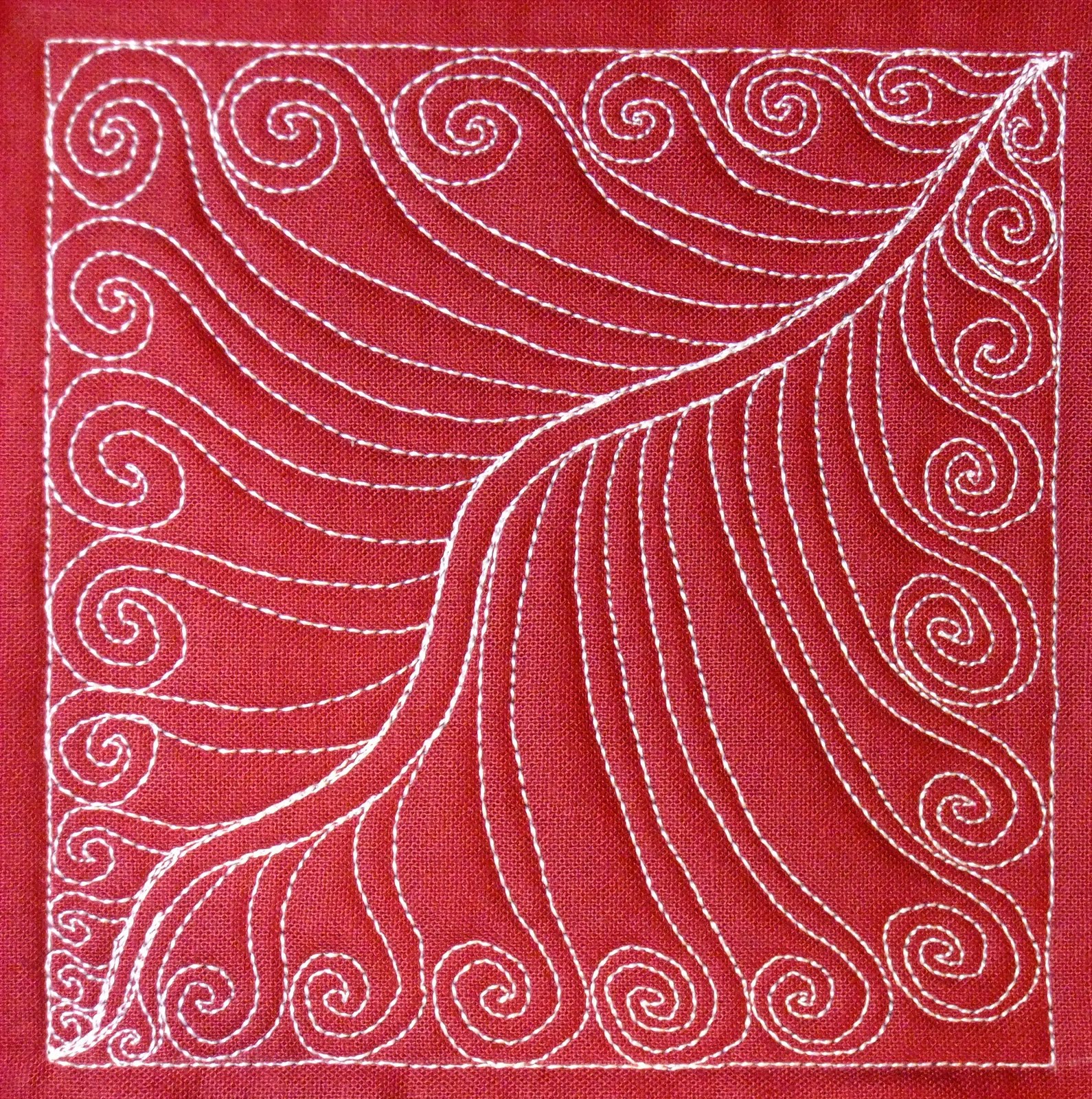 The Free Motion Quilting Project Day 338 Fiddlehead Fern