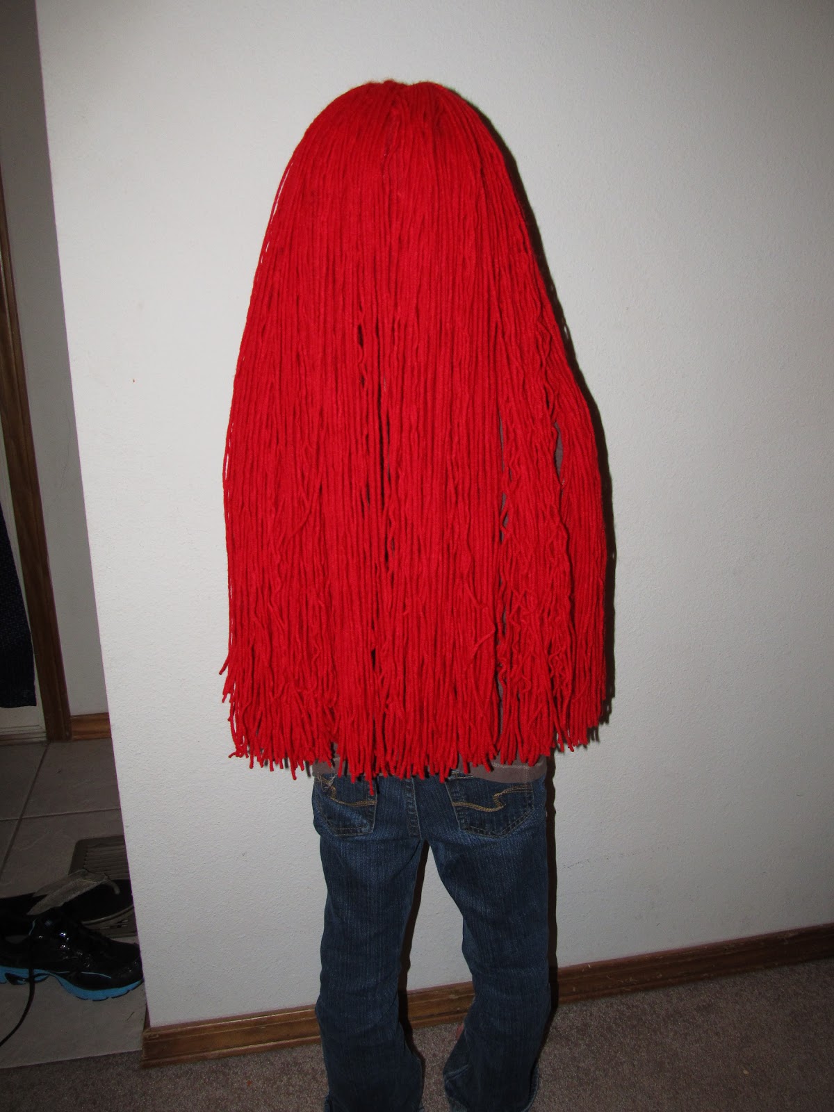 DIY Project Crazy Ariel yarn wig DIY