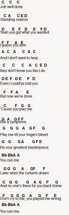 flute sheet music you ruin me you and me lifehouse piano sheet music