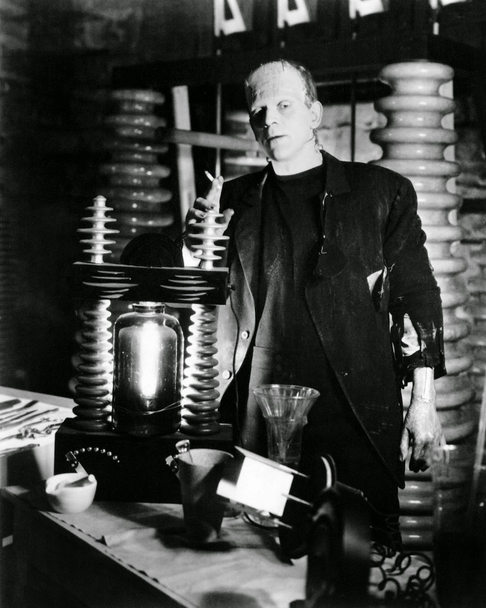 Stunning Image of Boris Karloff in 1931 