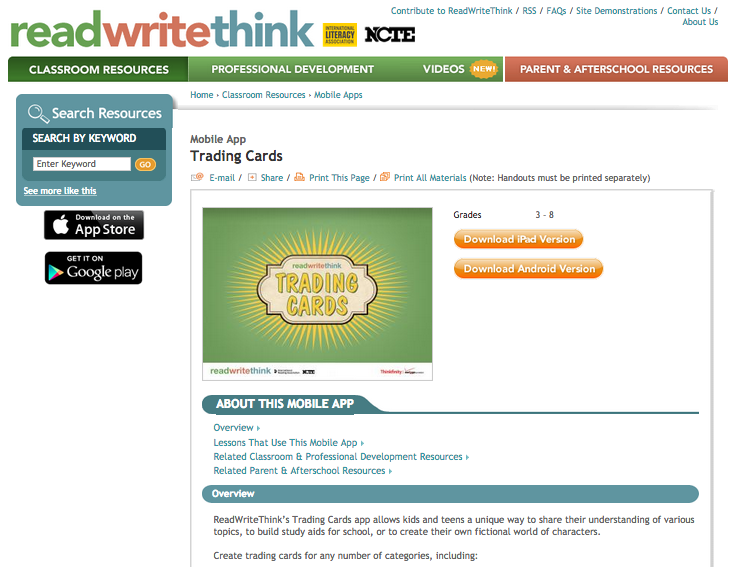 The Library Voice WOW! Have You Seen Everything ReadWriteThink Has