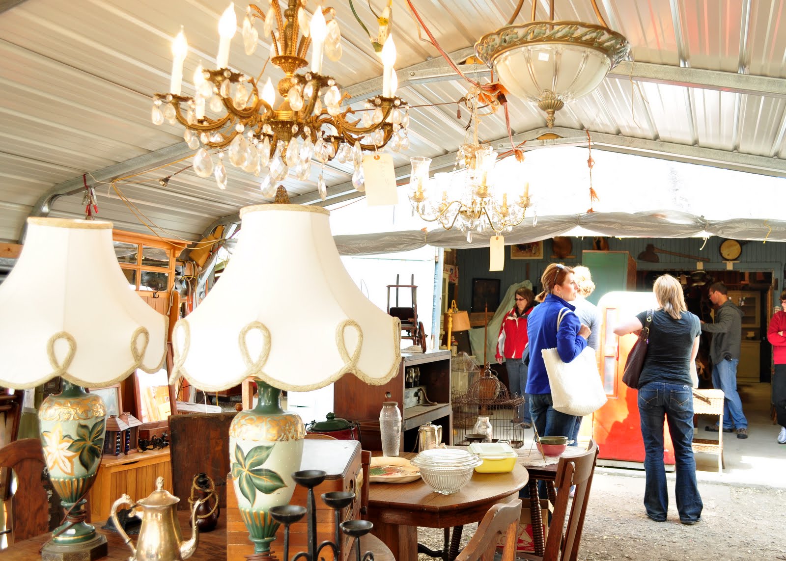 the driveway of Life Sparks Antiques and Collectibles Flea Market