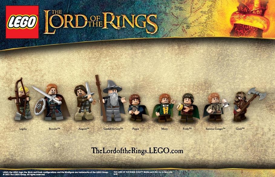 The MiddleEarth Blog Lego Gollum Poster, Fellowship Minifig Images