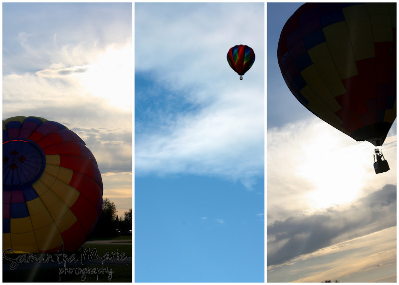 squee! hot air balloon festival.. AND a hot air balloon ride! presque