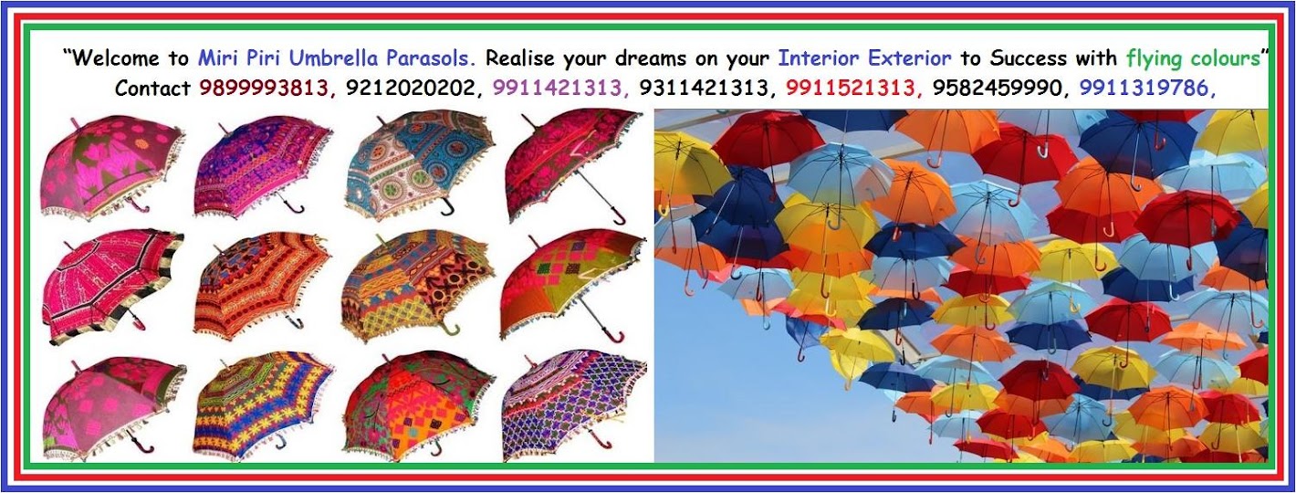 Jaipuri, Rajasthani Decorative Umbrella Parasols Manufacturing Company in Delhi, Supply all India.