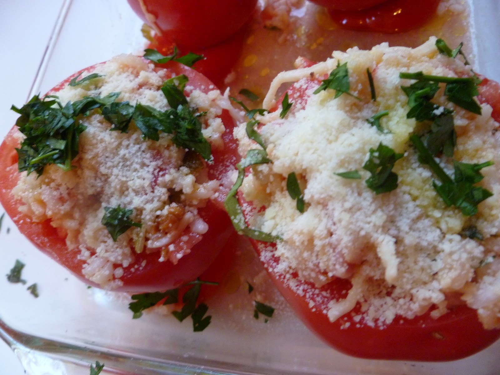 Lindaraxa Stuffed Tomatoes With Arborio Rice And Shrimp