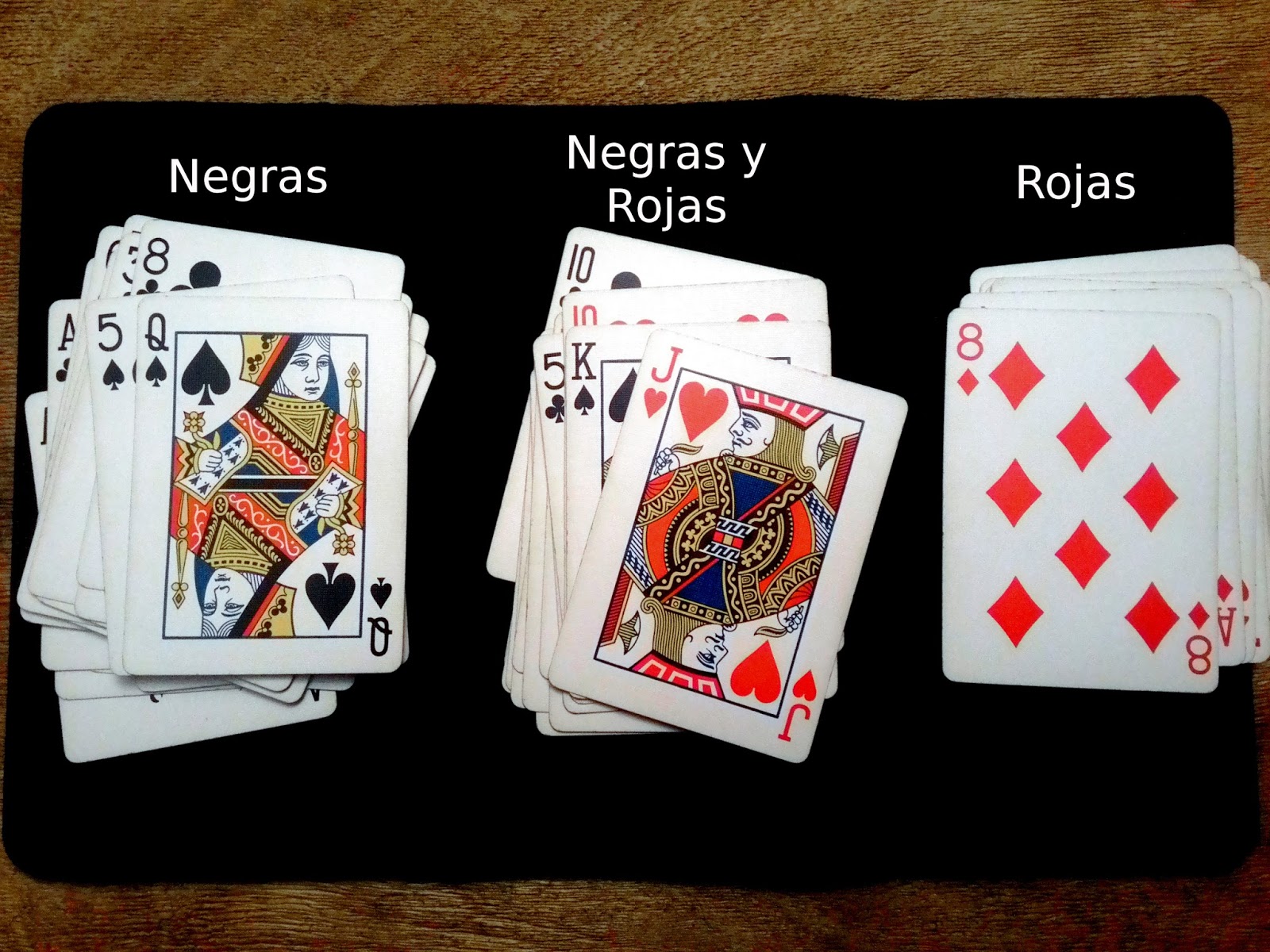 juego de cartas negras