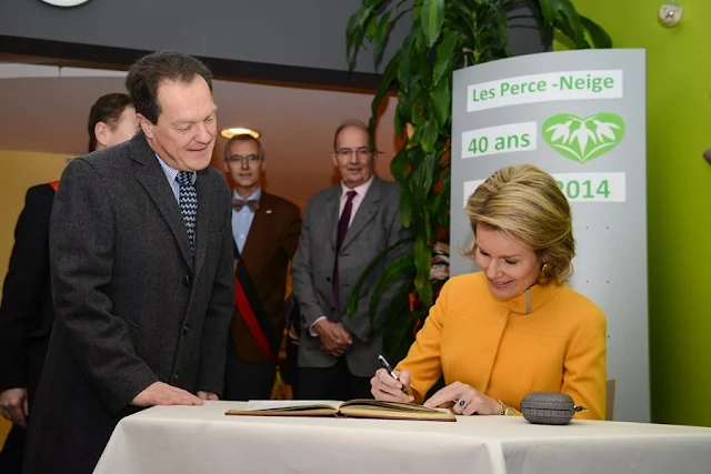 Queen Mathilde visit to a center for children who need special medical care