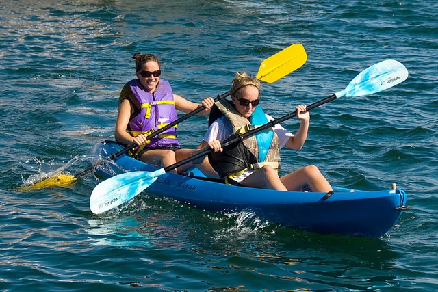 Kayaking in Halong Bay