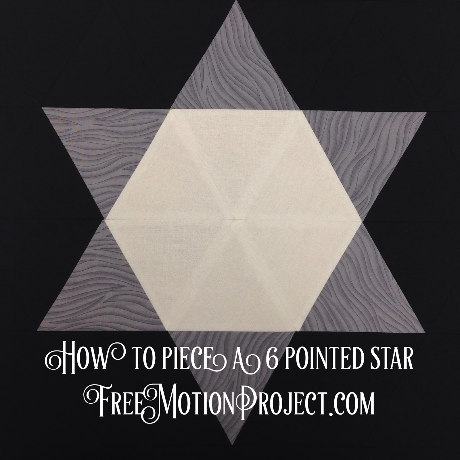 The Free Motion Quilting Project How to Make a Patchwork Star Block