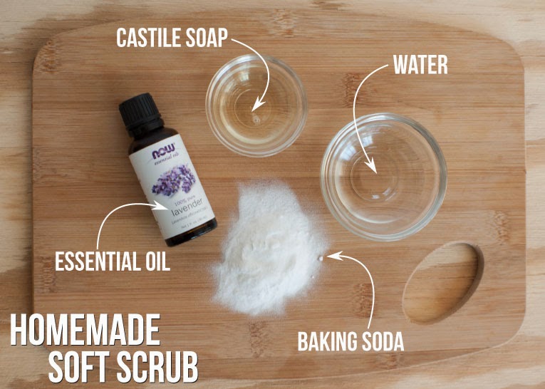 Homemade Soft Scrub || www.isntthatsew.com