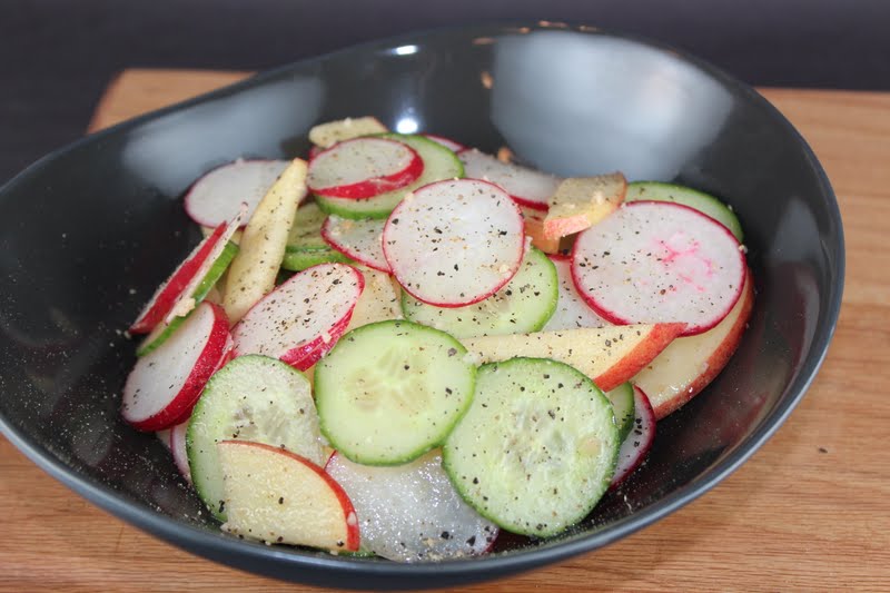 Generation Y Foodie Radish, Cucumber and Apple Salad