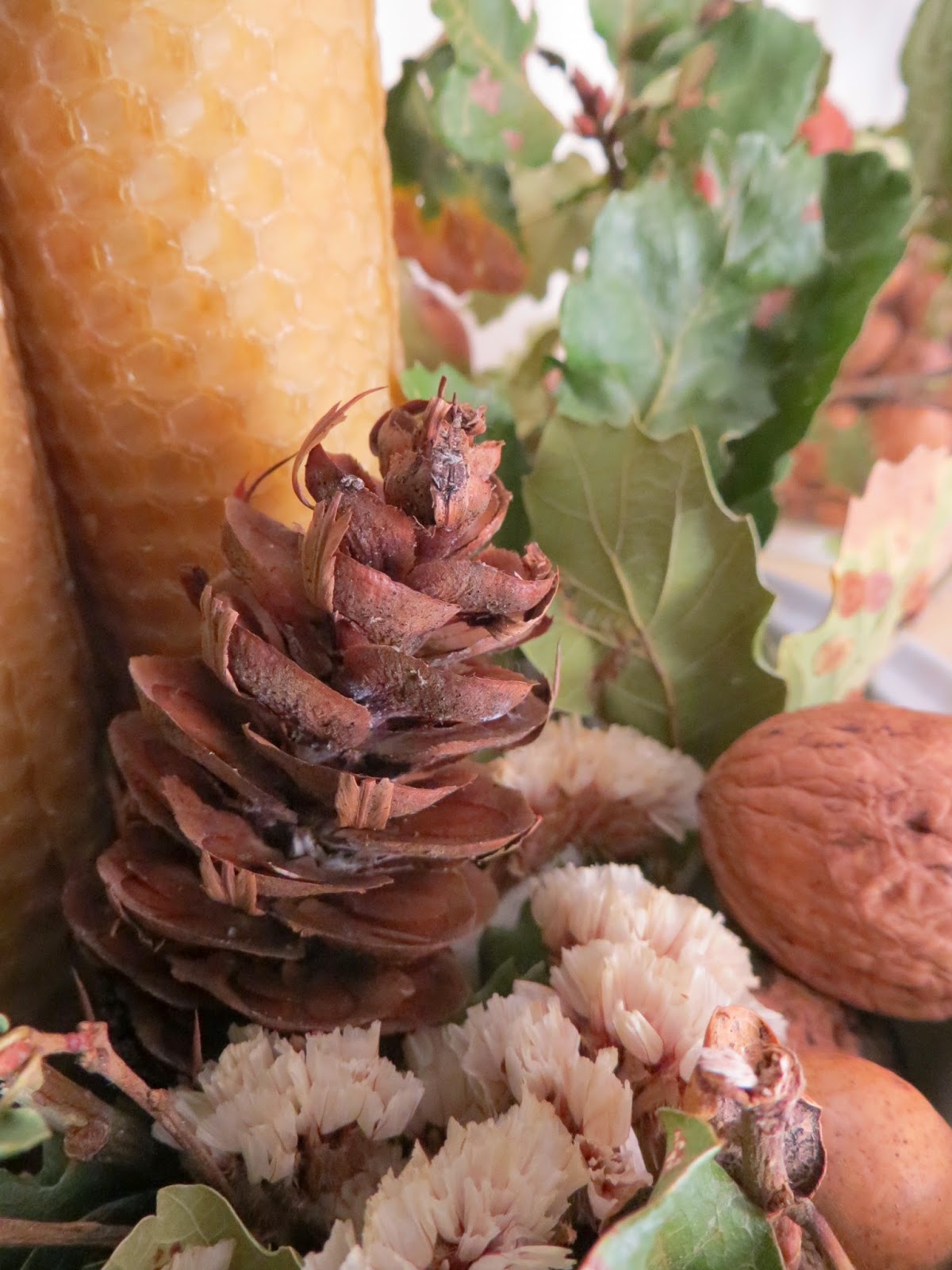 Fita de Vies Simple Natural Christmas Advent Candles