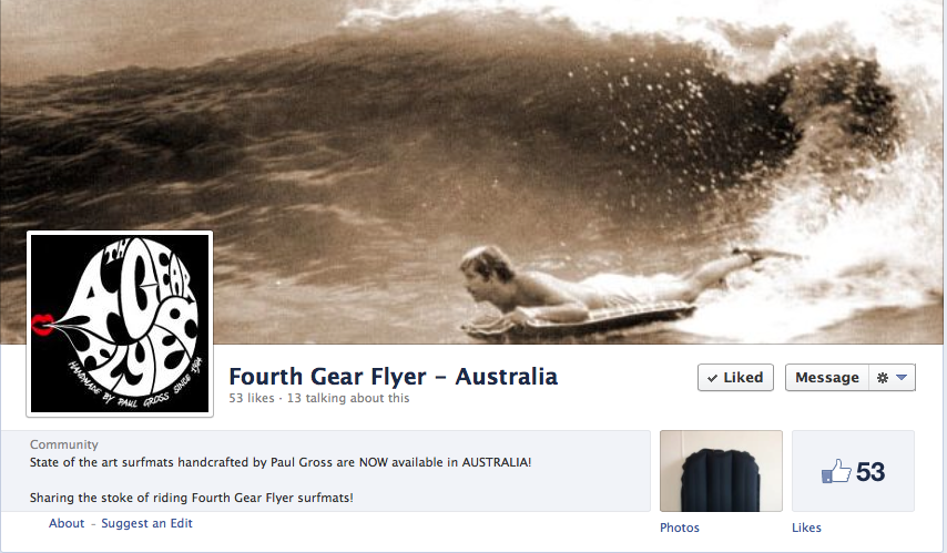 Australian Surf Mat Rider 4th Gear Flyer Australia