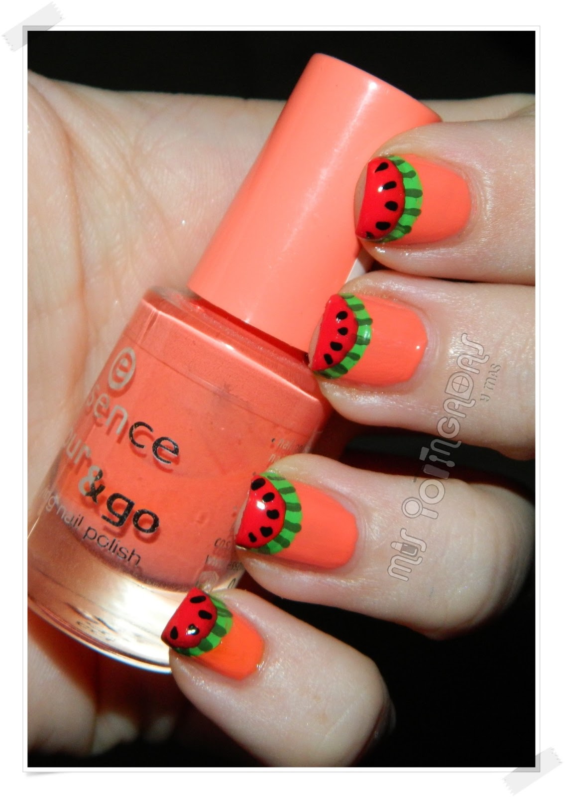 MIS POTINGADAS y ms: Reto Summer Nails | SANDIA #4