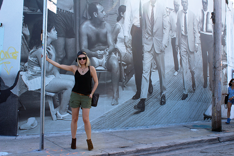 In front of the Terry O'neill gallery, MBAB, Art Basel 2014, Wynwood In front of the Terry O'neill gallery, MBAB, Art Basel 2014, Wynwood
